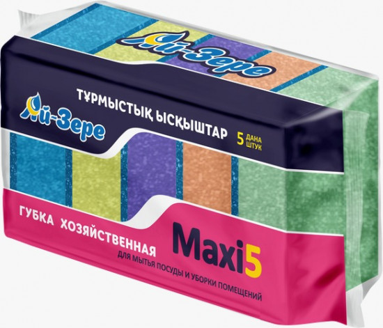 Губки для посуды MAXI 5 шт