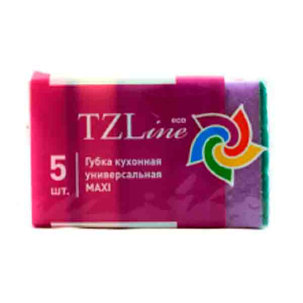 *Губки для посуды TZLine универсальные MAXI 5 шт
