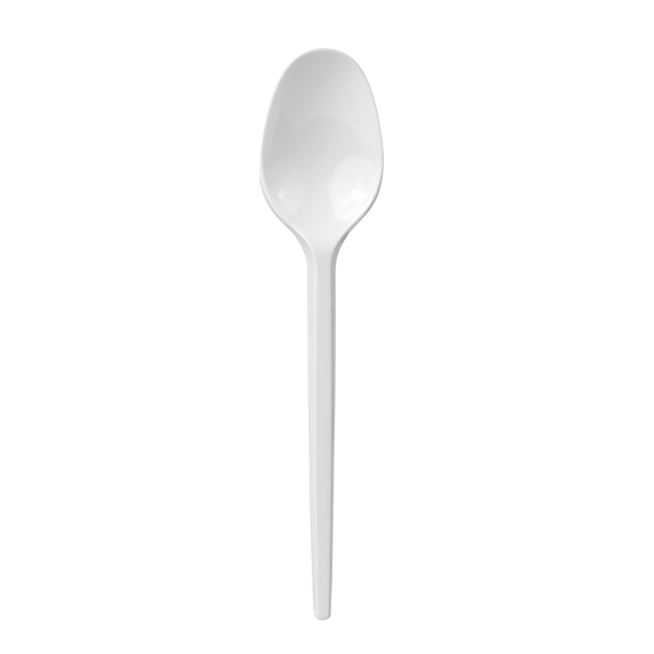Ложка столовая эконом, белая, (100шт/уп) 4000Б