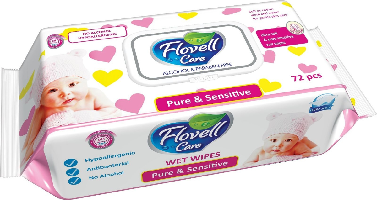 Влажные салфетки Flovell Classic №72