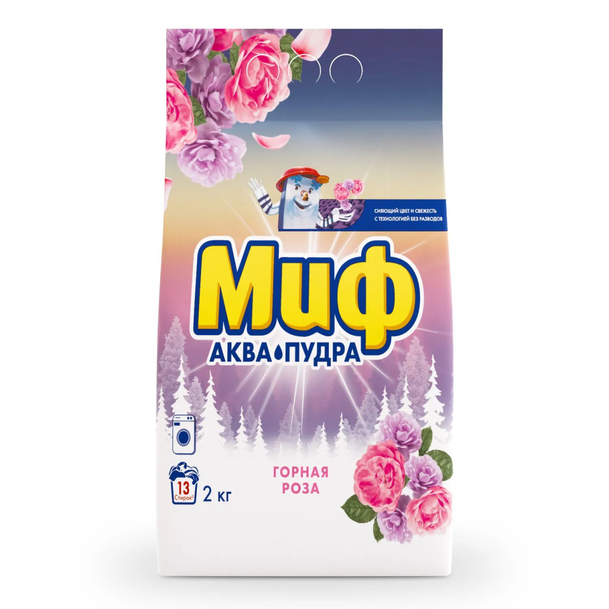 Порошок стиральный Миф Автомат Горная Роза 2кг