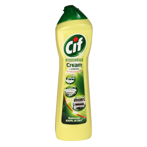 Крем для чистки CIF Лимон 500мл (Жёлтый)