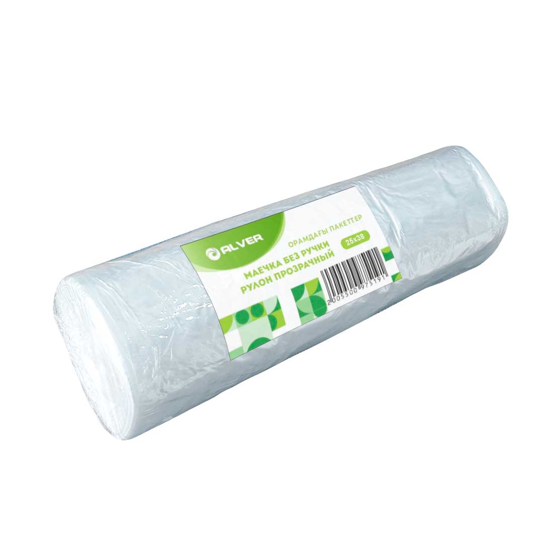 Маечка без ручки, Alver, рулон, прозрачный 