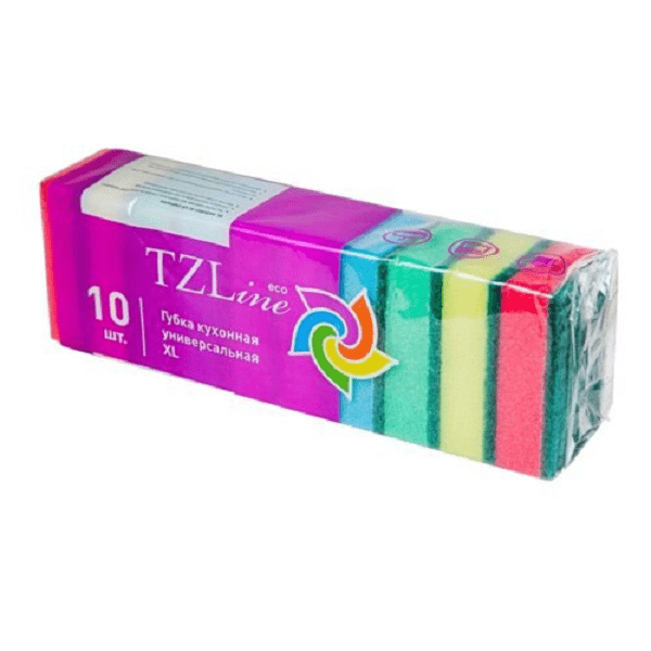 *Губки для посуды TZline универсальные 10шт