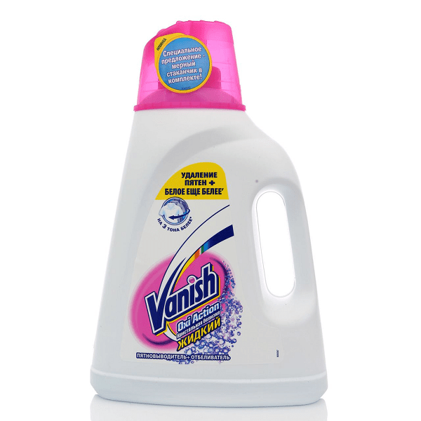 Пятновыводитель Ваниш (Vanish) Oxi Action жидкий (Белый) 2л