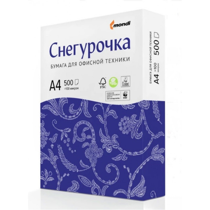Бумага А4  "Снегурочка" 500 л