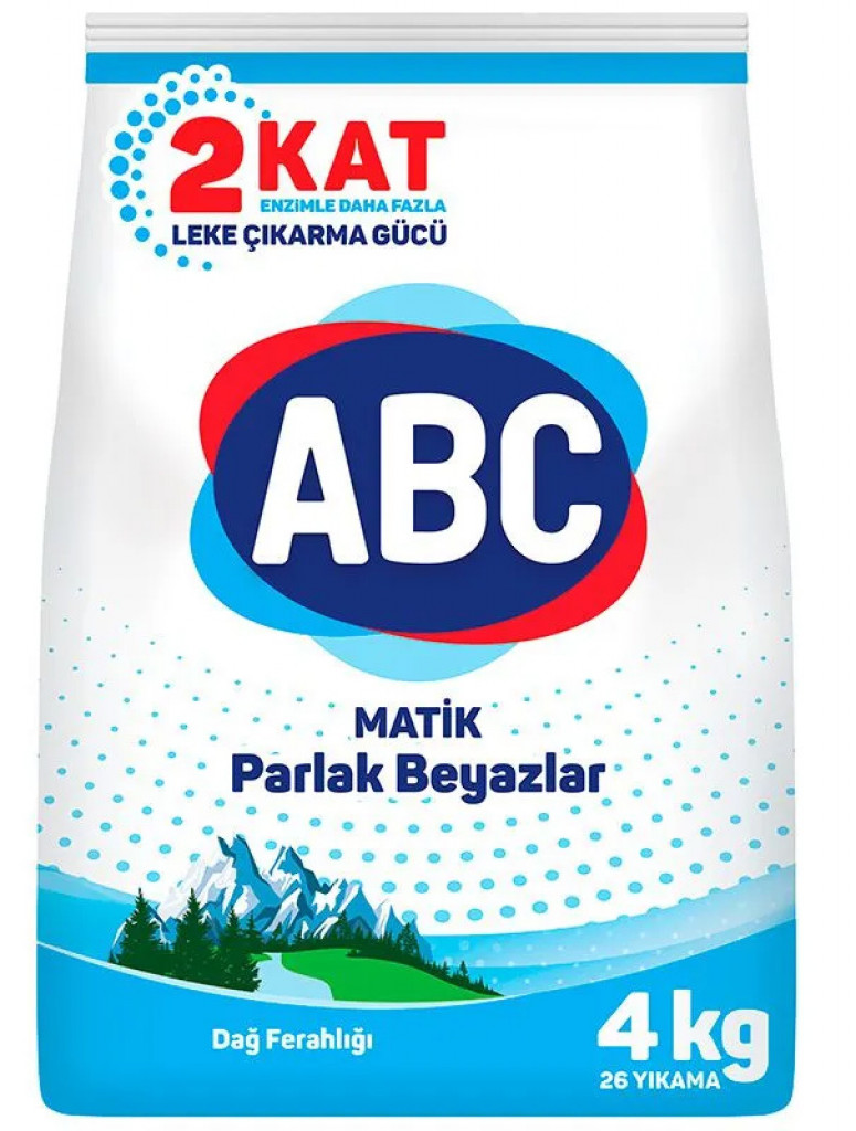 Порошок стиральный ABC Горная свежесть 4кг