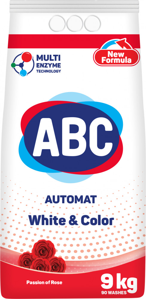 Порошок стиральный ABC Роза 9 кг